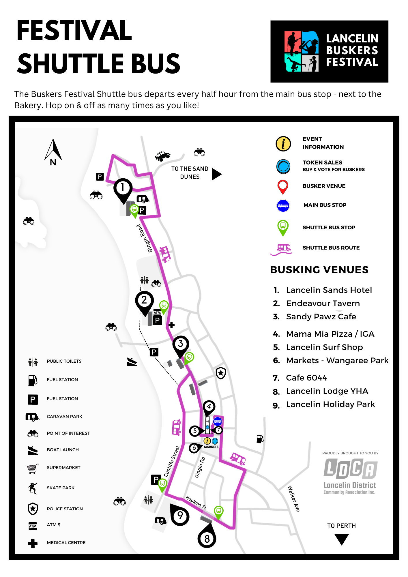 LBF Shuttle Bus Route 2024